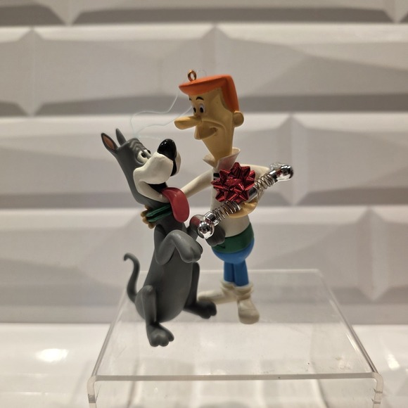 2-Hallmark The Jetsons Flickering Light Magic & Astro George Christmas Ornaments - Picture 5 of 10